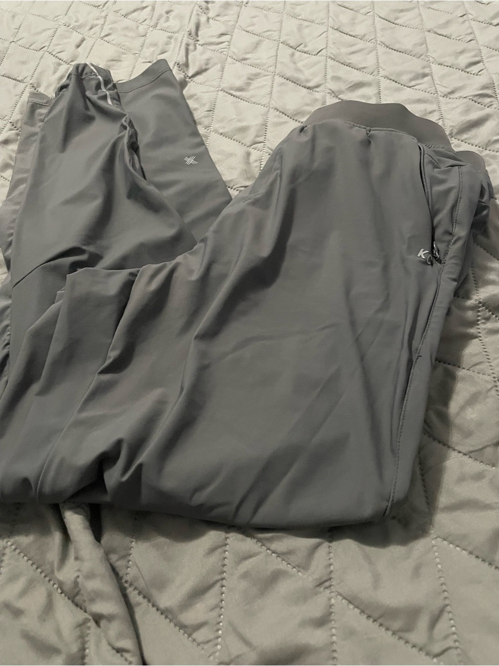 Kenneth Cole Charcoal Gray Track Joggers